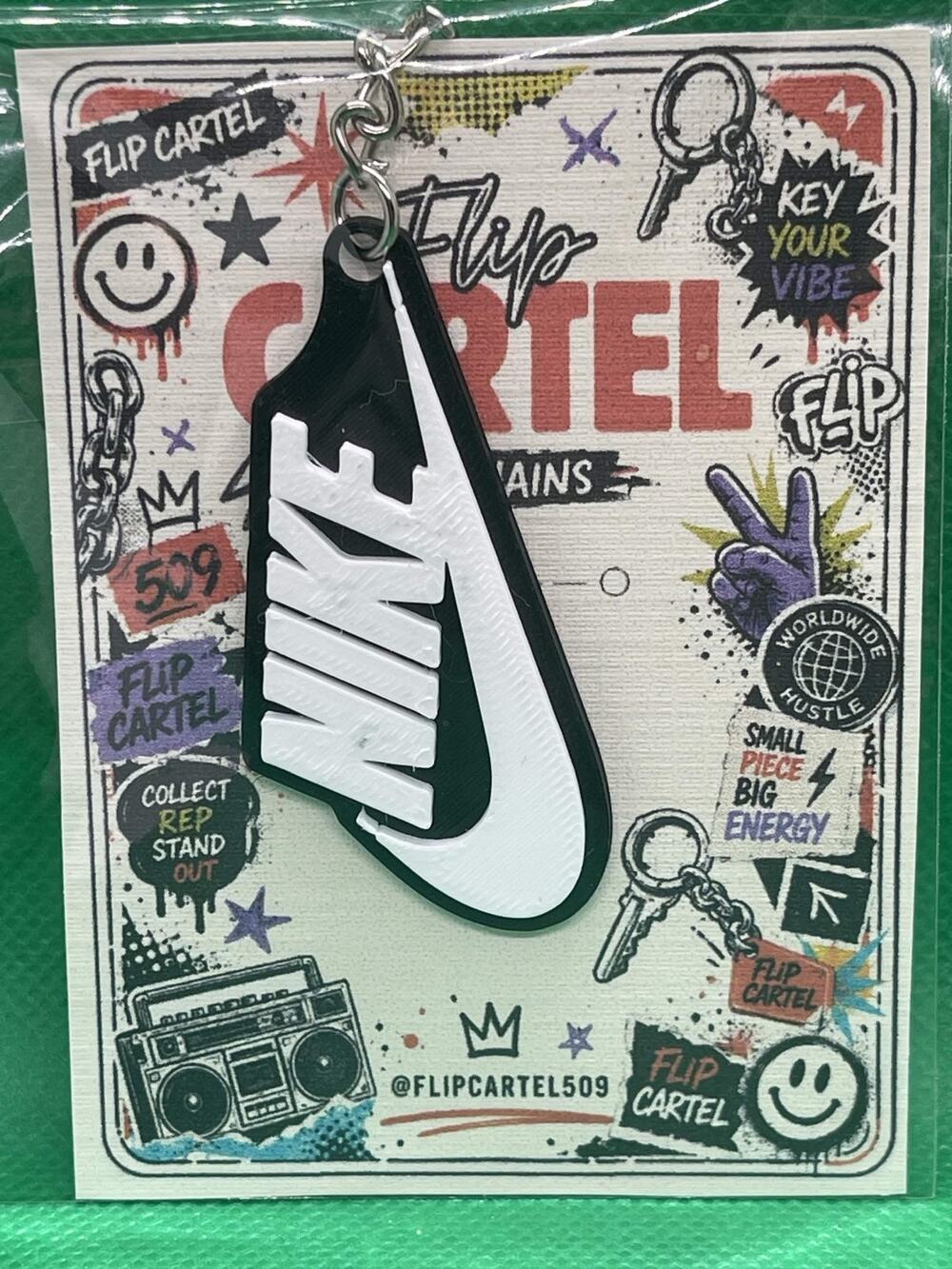Nike Logo Keychain 3D Printed #10